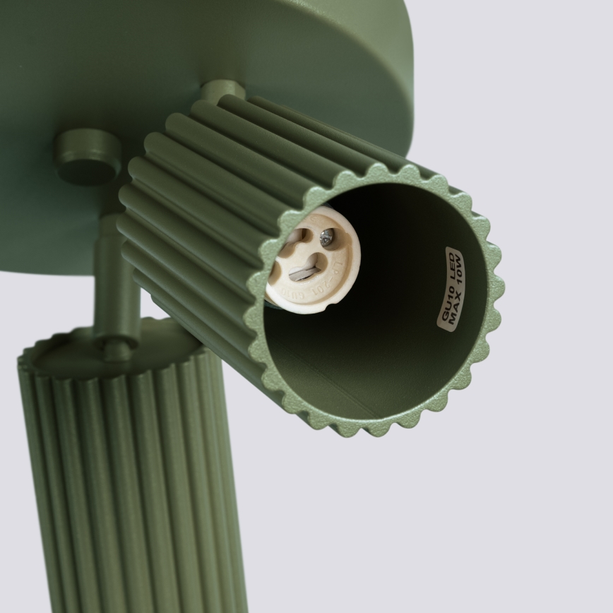 Brilagi - LED-kohdevalaisin CRESTO 3xGU10/10W/230V vihreä