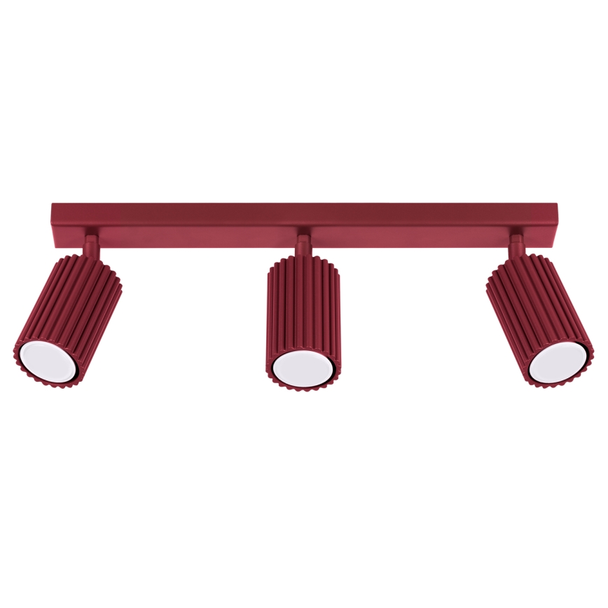 Brilagi - LED-kohdevalaisin CRESTO 3xGU10/10W/230V viininpunainen