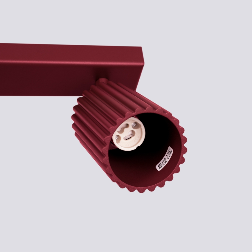 Brilagi - LED-kohdevalaisin CRESTO 3xGU10/10W/230V viininpunainen