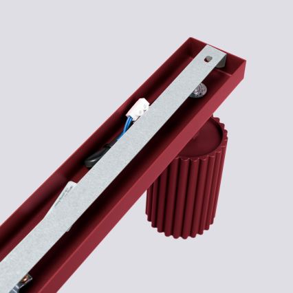 Brilagi - LED-kohdevalaisin CRESTO 3xGU10/10W/230V viininpunainen