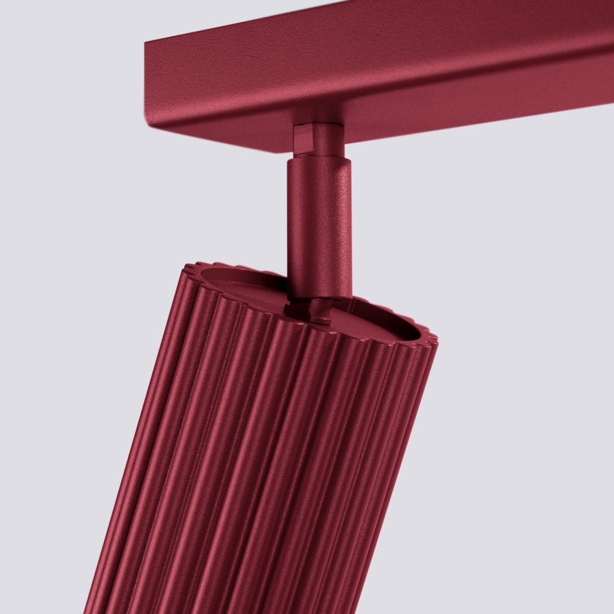 Brilagi - LED-kohdevalaisin CRESTO 3xGU10/10W/230V viininpunainen