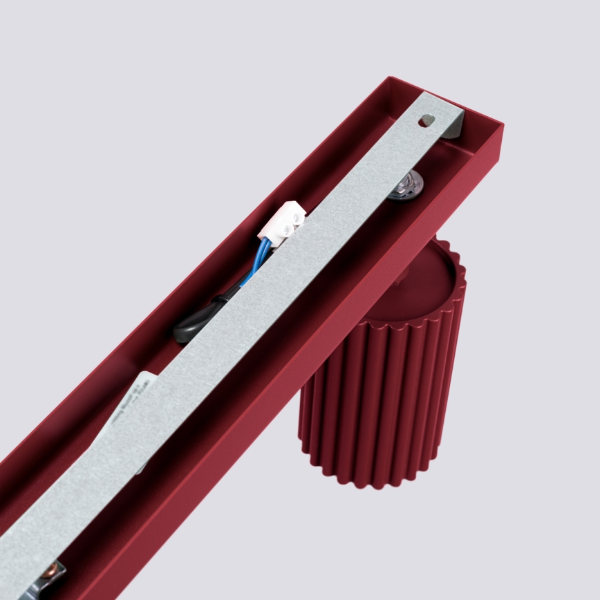 Brilagi - LED-kohdevalaisin CRESTO 4xGU10/10W/230V burgundinpunainen