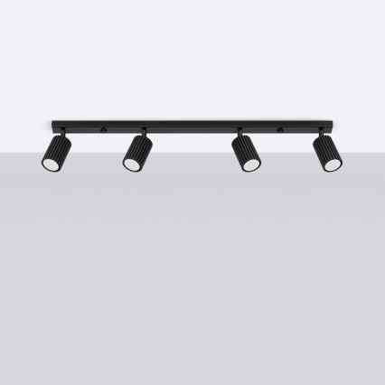 Brilagi - LED-kohdevalaisin CRESTO 4xGU10/10W/230V musta