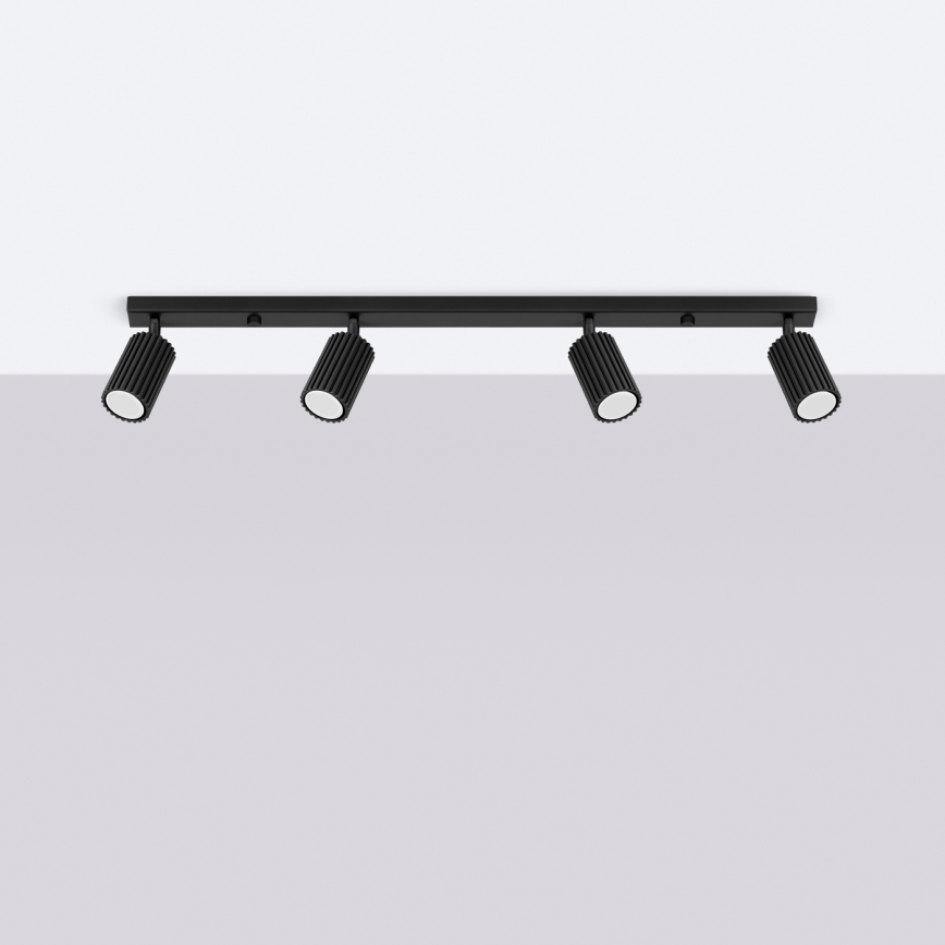 Brilagi - LED-kohdevalaisin CRESTO 4xGU10/10W/230V musta
