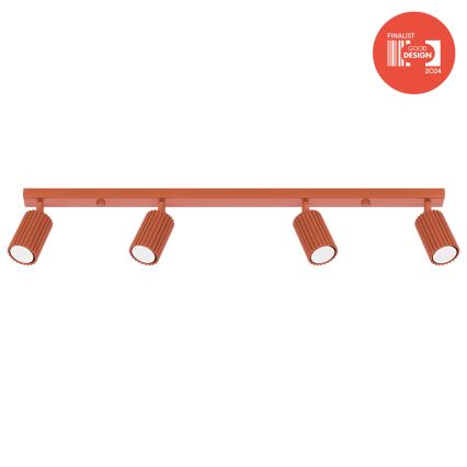 Brilagi - LED-kohdevalaisin CRESTO 4xGU10/10W/230V punainen