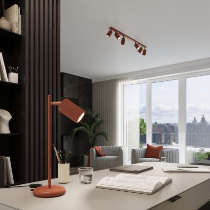 Brilagi - LED-kohdevalaisin CRESTO 4xGU10/10W/230V punainen