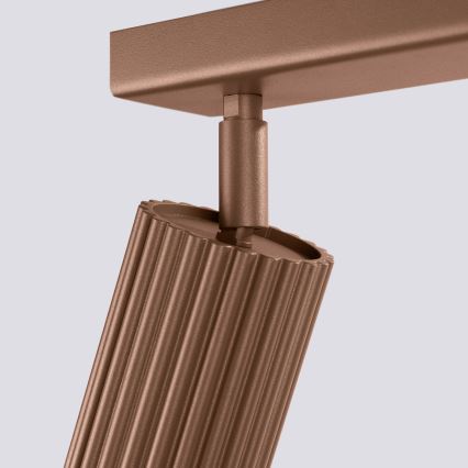 Brilagi - LED-kohdevalaisin CRESTO 4xGU10/10W/230V ruskea