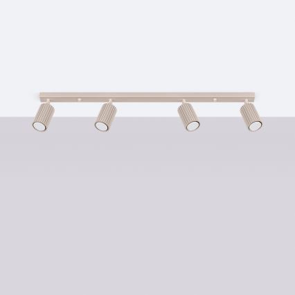 Brilagi - LED-kohdevalaisin CRESTO 4xGU10/10W/230V taupe