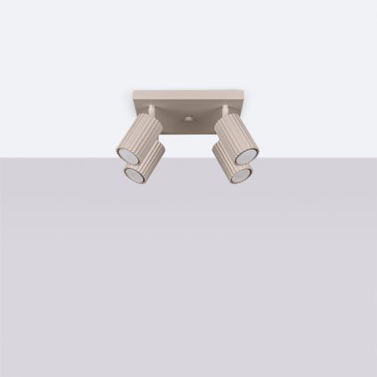 Brilagi - LED-kohdevalaisin CRESTO 4xGU10/10W/230V taupe