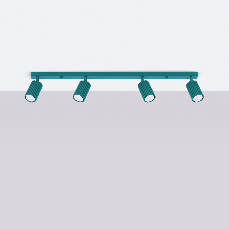 Brilagi - LED-kohdevalaisin CRESTO 4xGU10/10W/230V turkoosi