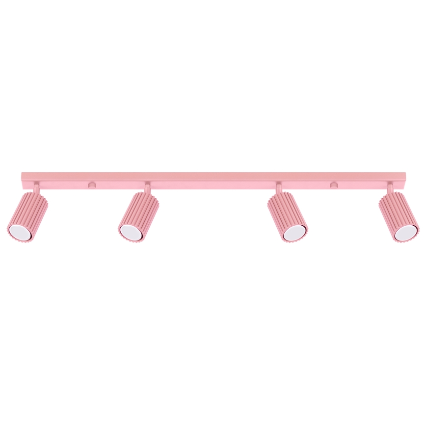 Brilagi - LED-kohdevalaisin CRESTO 4xGU10/10W/230V vaaleanpunainen