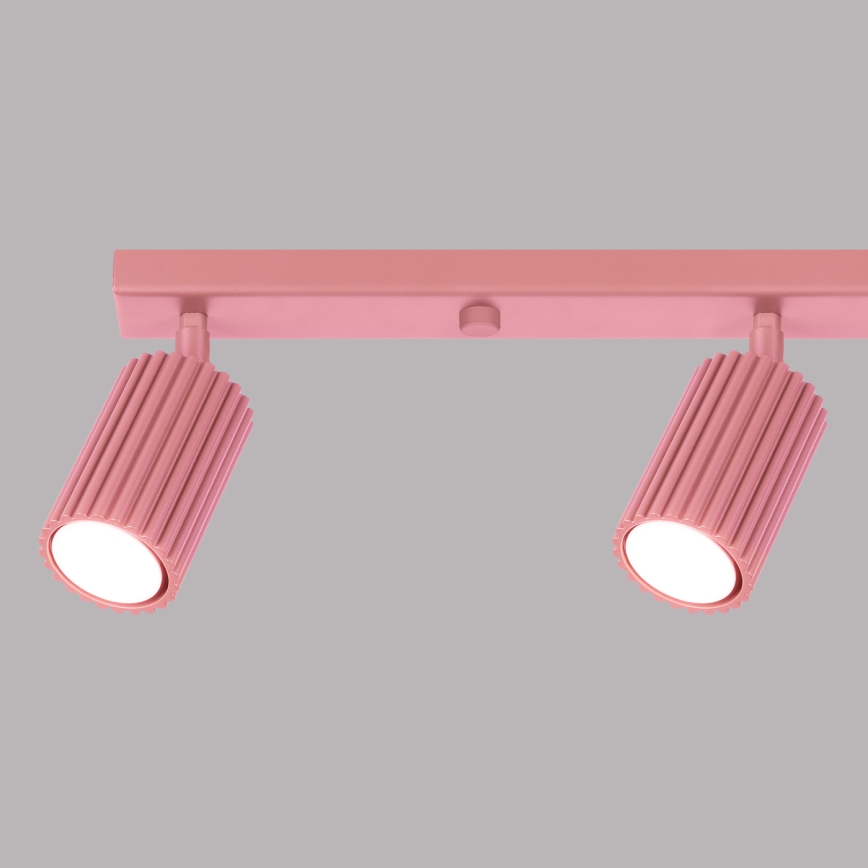 Brilagi - LED-kohdevalaisin CRESTO 4xGU10/10W/230V vaaleanpunainen