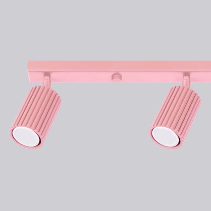 Brilagi - LED-kohdevalaisin CRESTO 4xGU10/10W/230V vaaleanpunainen