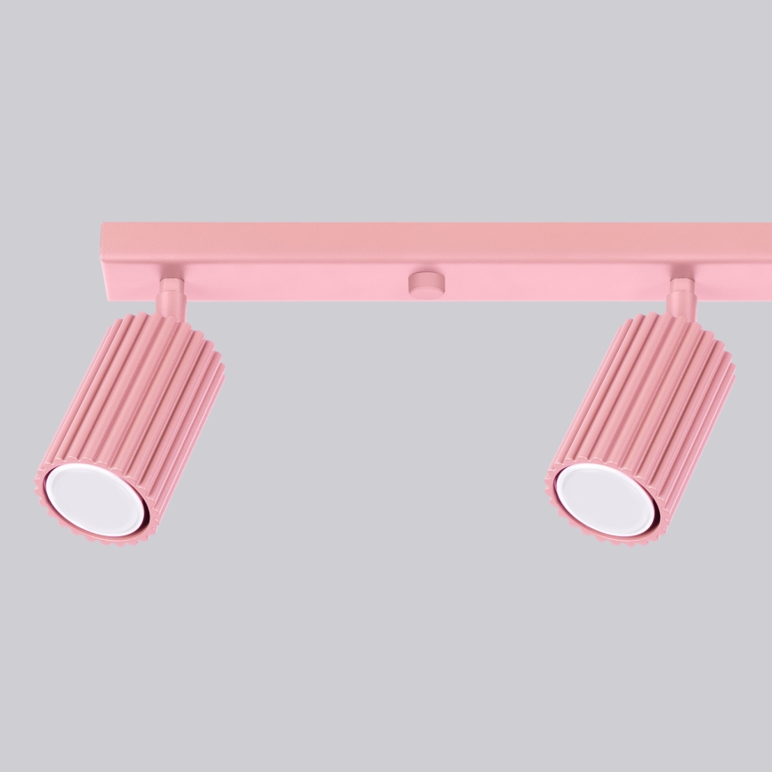 Brilagi - LED-kohdevalaisin CRESTO 4xGU10/10W/230V vaaleanpunainen