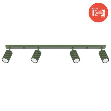 Brilagi - LED-kohdevalaisin CRESTO 4xGU10/10W/230V vihreä