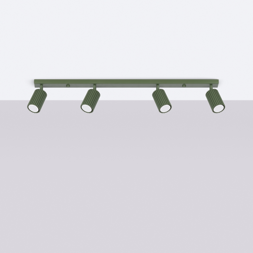 Brilagi - LED-kohdevalaisin CRESTO 4xGU10/10W/230V vihreä