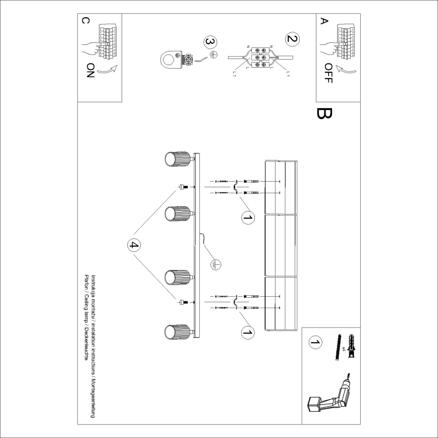 Brilagi - LED-kohdevalaisin CRESTO 4xGU10/10W/230V vihreä