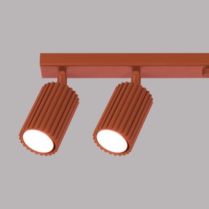 Brilagi - LED-kohdevalaisin CRESTO 6xGU10/10W/230V punainen