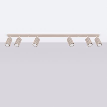 Brilagi - LED-kohdevalaisin CRESTO 6xGU10/10W/230V taupe