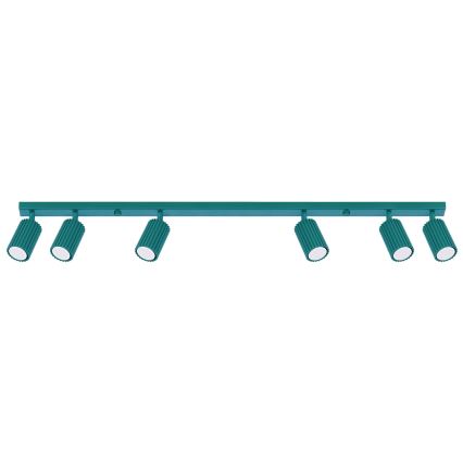 Brilagi - LED-kohdevalaisin CRESTO 6xGU10/10W/230V turkoosi
