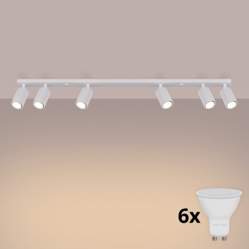 Brilagi - LED-kohdevalaisin CRESTO 6xGU10/10W/230V valkoinen