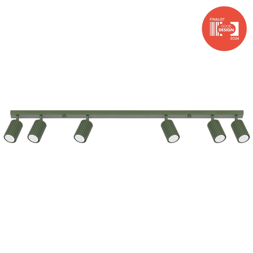 Brilagi - LED-kohdevalaisin CRESTO 6xGU10/10W/230V vihreä