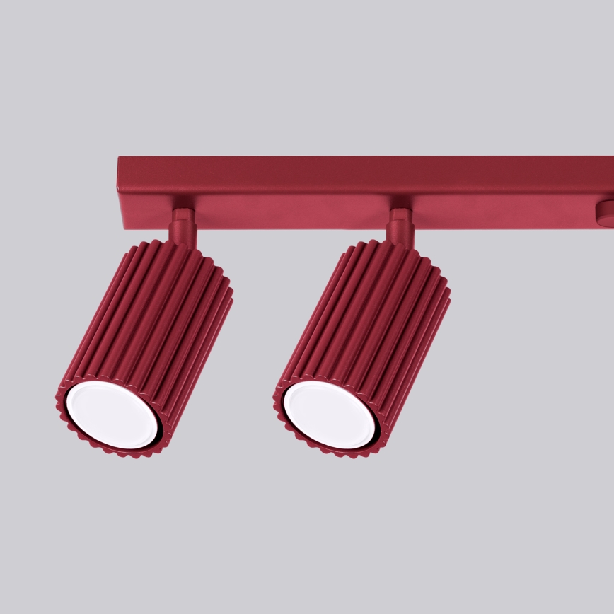 Brilagi - LED-kohdevalaisin CRESTO 6xGU10/10W/230V viininpunainen