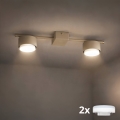 Brilagi - LED-kohdevalaisin MONO 2xGX53/13W/230V beige