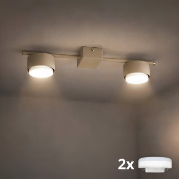 Brilagi - LED-kohdevalaisin MONO 2xGX53/13W/230V beige