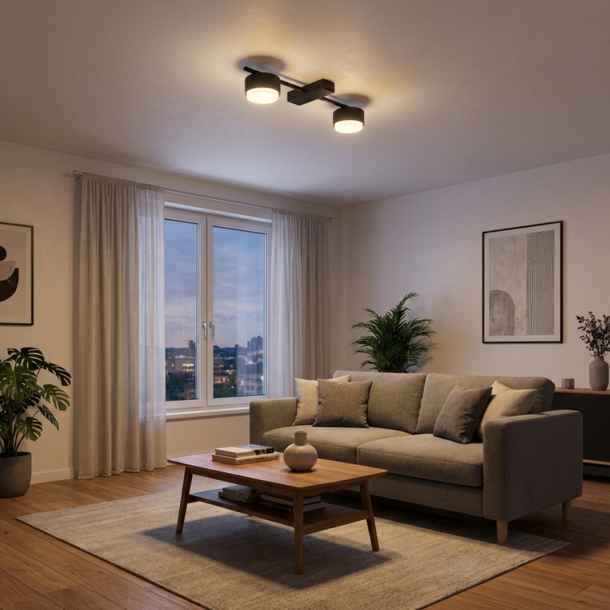 Brilagi - LED-kohdevalaisin MONO 2xGX53/13W/230V musta
