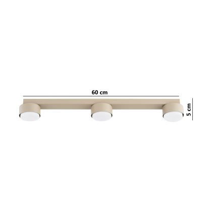Brilagi - LED-kohdevalaisin MONO 3xGX53/13W/230V beige
