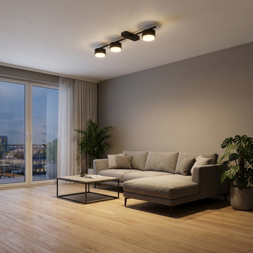 Brilagi - LED-kohdevalaisin MONO 3xGX53/13W/230V musta