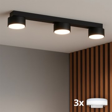 Brilagi - LED-kohdevalaisin MONO 3xGX53/13W/230V musta