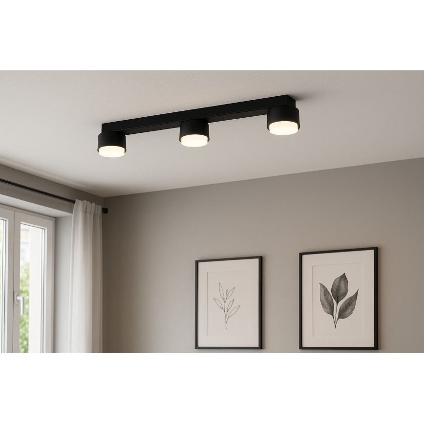 Brilagi - LED-kohdevalaisin MONO 3xGX53/13W/230V musta