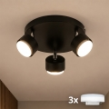 Brilagi - LED-kohdevalaisin MONO 3xGX53/30W/230V musta