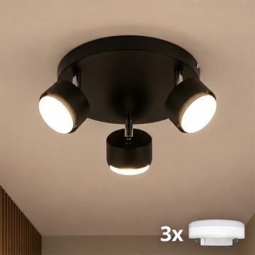 Brilagi - LED-kohdevalaisin MONO 3xGX53/30W/230V musta