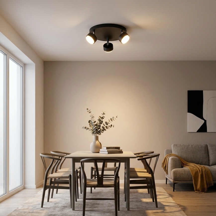 Brilagi - LED-kohdevalaisin MONO 3xGX53/30W/230V musta