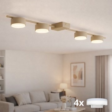 Brilagi - LED-kohdevalaisin MONO 4xGX53/12W/230V beige