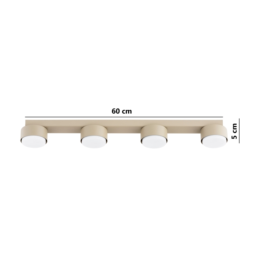 Brilagi - LED-kohdevalaisin MONO 4xGX53/12W/230V beige