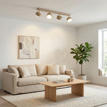 Brilagi - LED-kohdevalaisin MONO 4xGX53/12W/230V beige