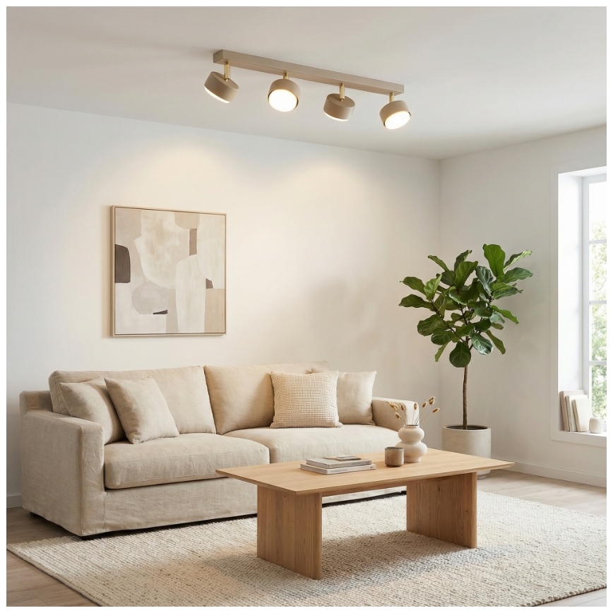 Brilagi - LED-kohdevalaisin MONO 4xGX53/12W/230V beige