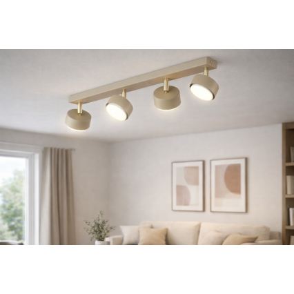 Brilagi - LED-kohdevalaisin MONO 4xGX53/12W/230V beige