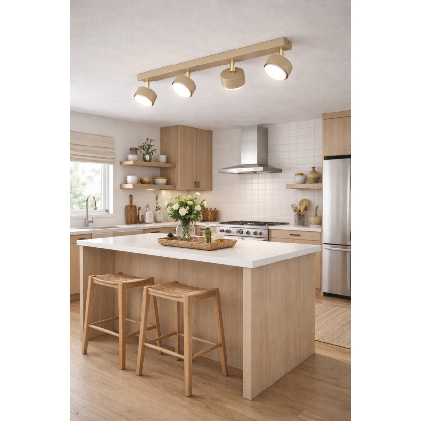 Brilagi - LED-kohdevalaisin MONO 4xGX53/12W/230V beige