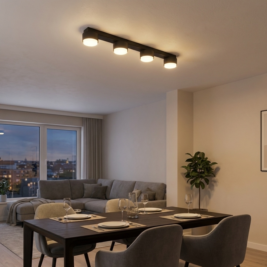 Brilagi - LED-kohdevalaisin MONO 4xGX53/12W/230V musta