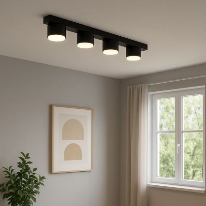 Brilagi - LED-kohdevalaisin MONO 4xGX53/12W/230V musta