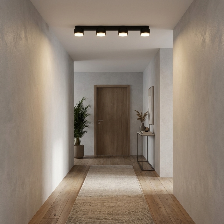 Brilagi - LED-kohdevalaisin MONO 4xGX53/12W/230V musta