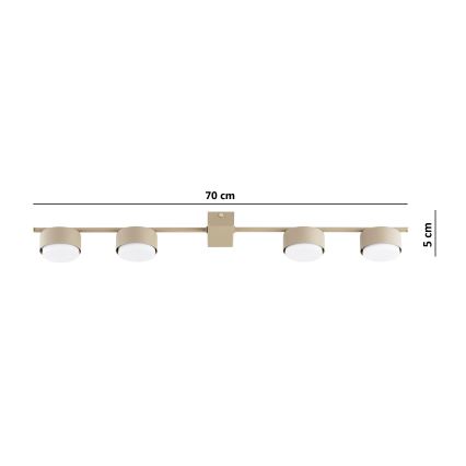 Brilagi - LED-kohdevalaisin MONO 4xGX53/13W/230V beige