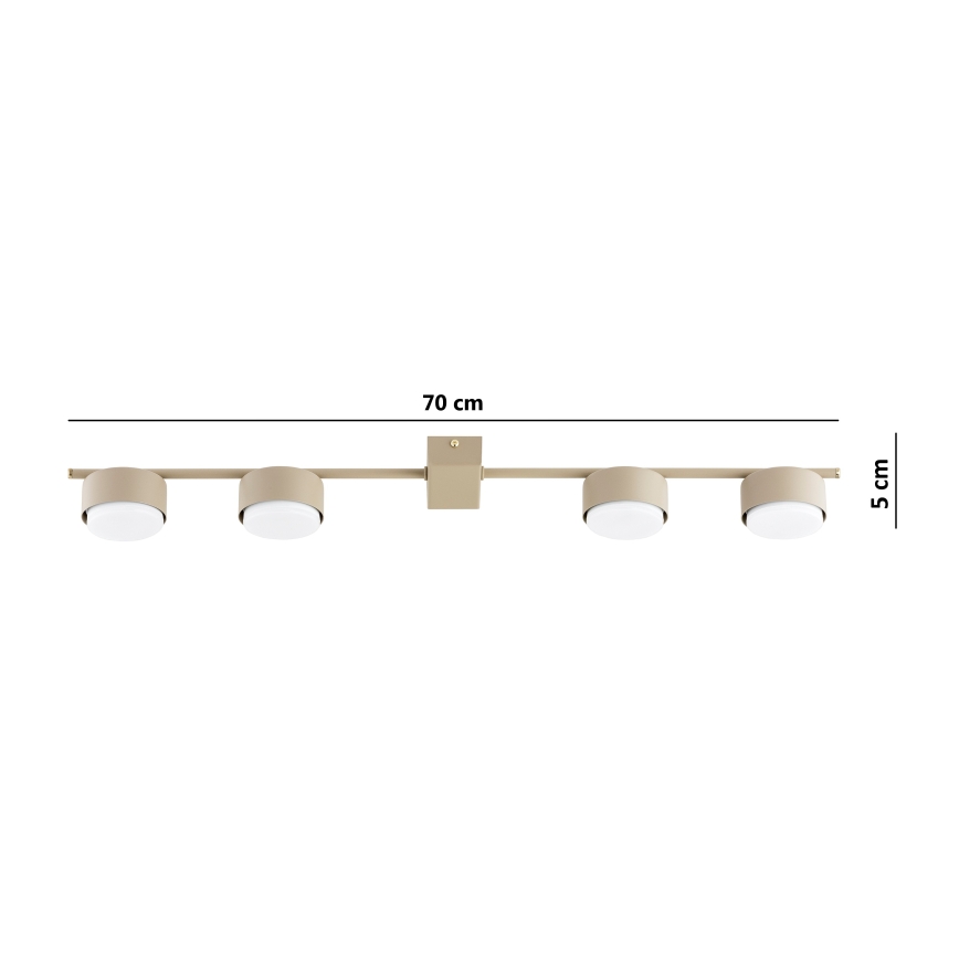 Brilagi - LED-kohdevalaisin MONO 4xGX53/13W/230V beige
