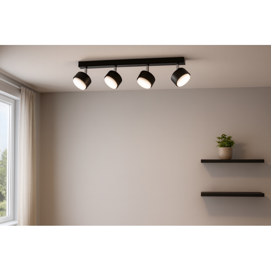Brilagi - LED-kohdevalaisin MONO 4xGX53/30W/230V musta