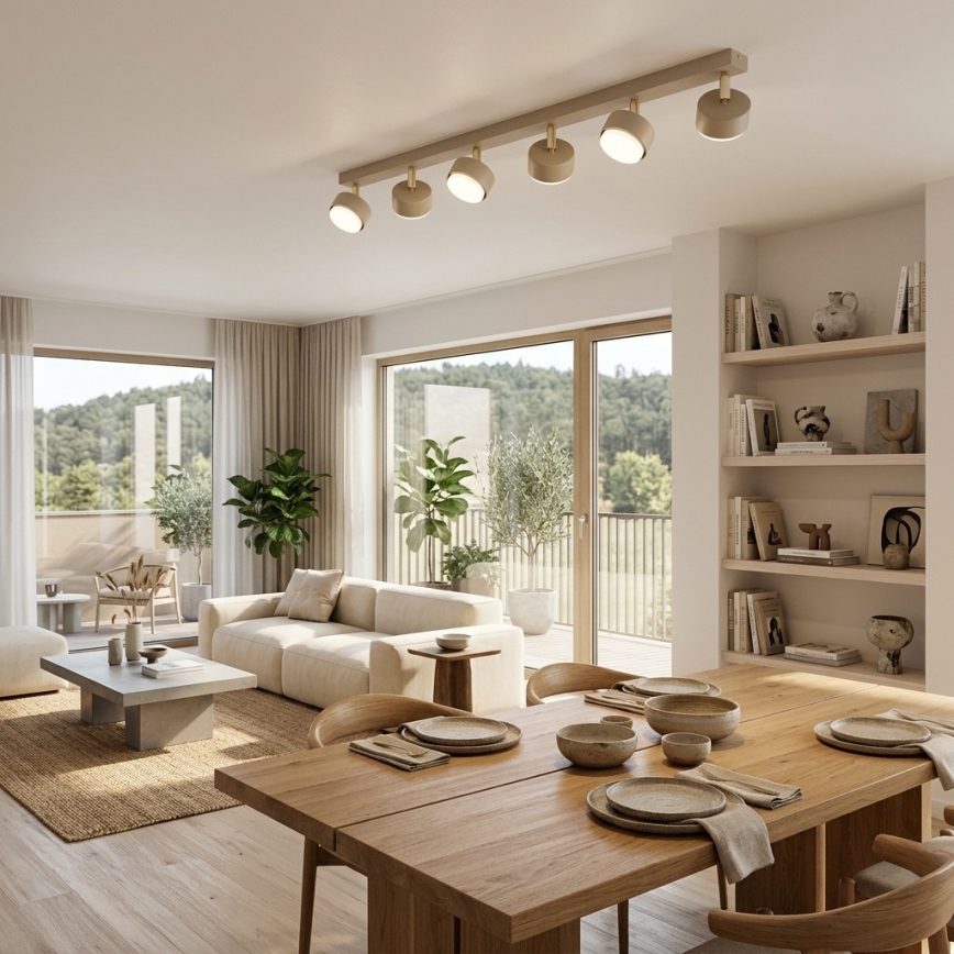 Brilagi - LED-kohdevalaisin MONO 6xGX53/30W/230V beige/kultainen